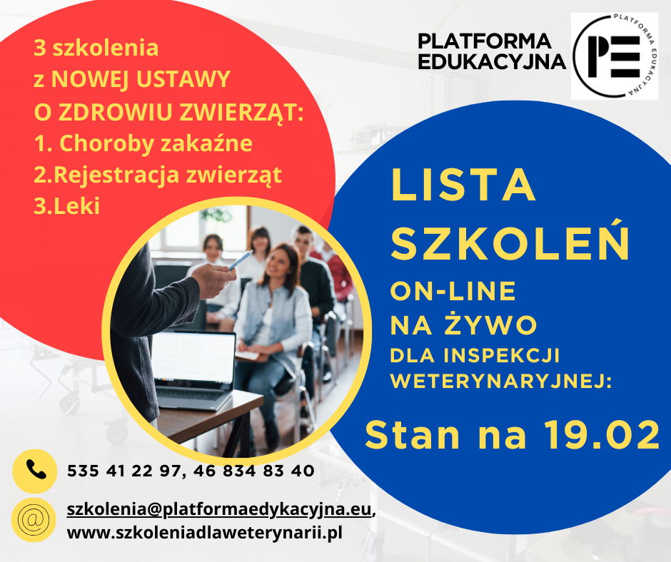 szkolenia dla inspekcji weterynaryjnej