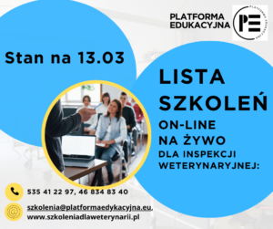 szkolenia dla inspekcji weterynaryjnej