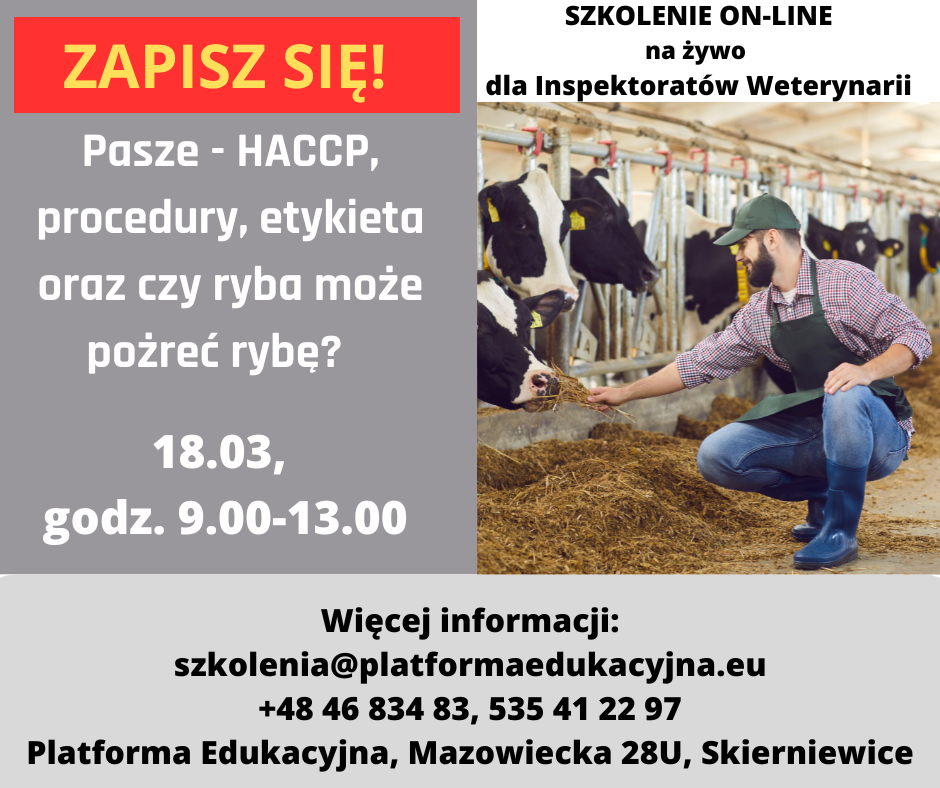 szkolenia dla inspekcji weterynaryjnej