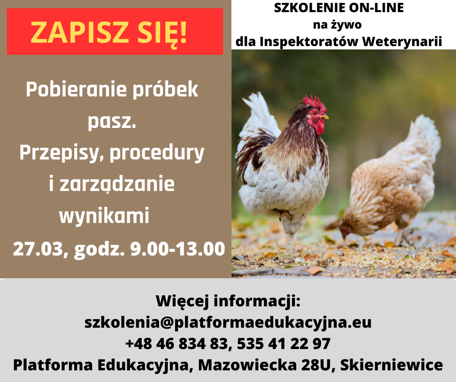 szkolenia dla Inspekcji Weterynaryjnej