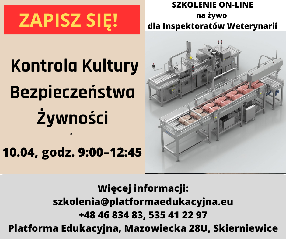 szkolenia dla inspekcji weterynaryjnej