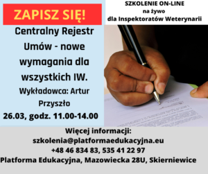 szkolenia dla inspekcji weterynaryjnej