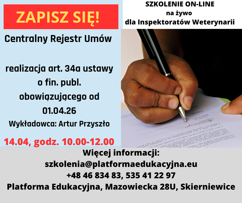 szkolenia dla Inspekcji Weterynaryjnej