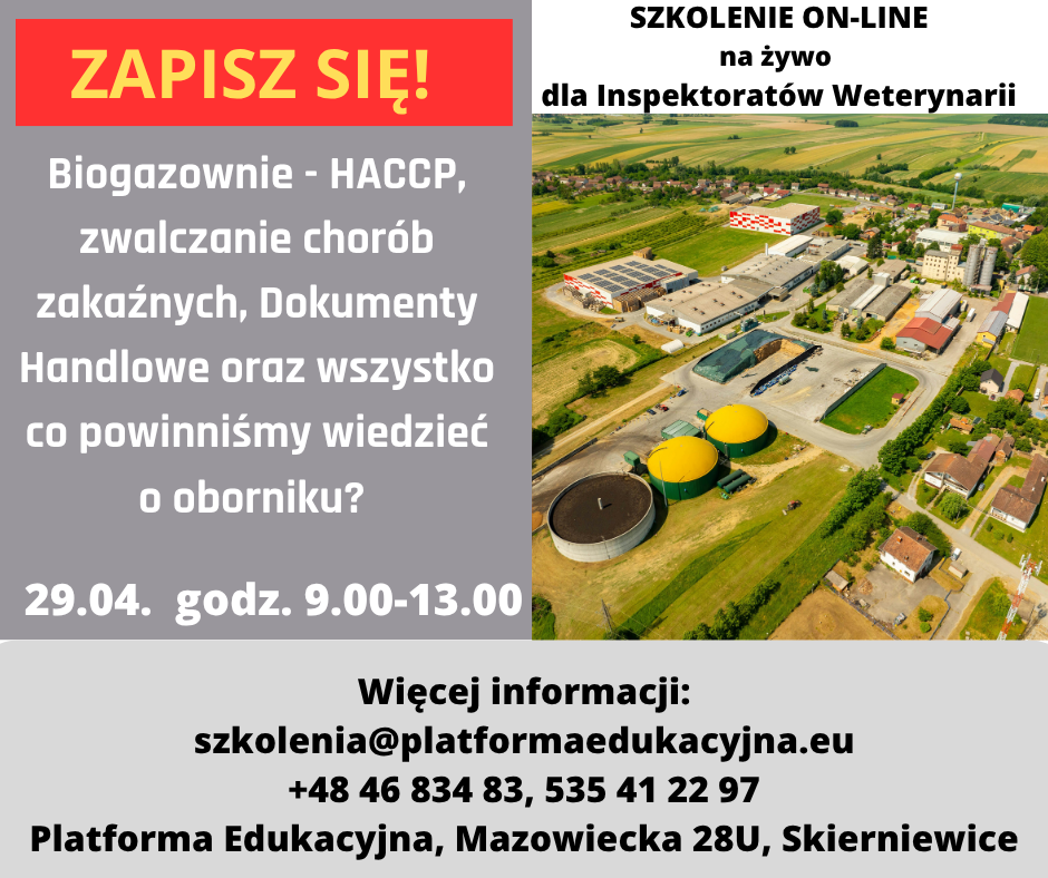 szkolenia dla inspekcji weterynaryjnej
