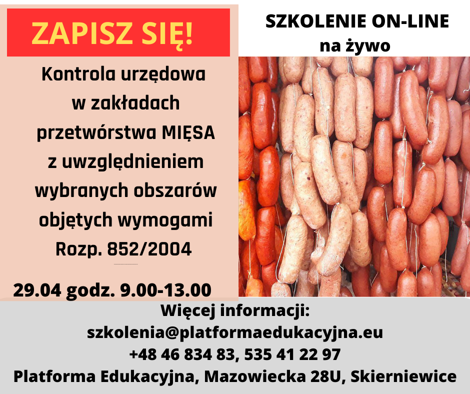 szkolenia dla inspekcji weterynaryjnej