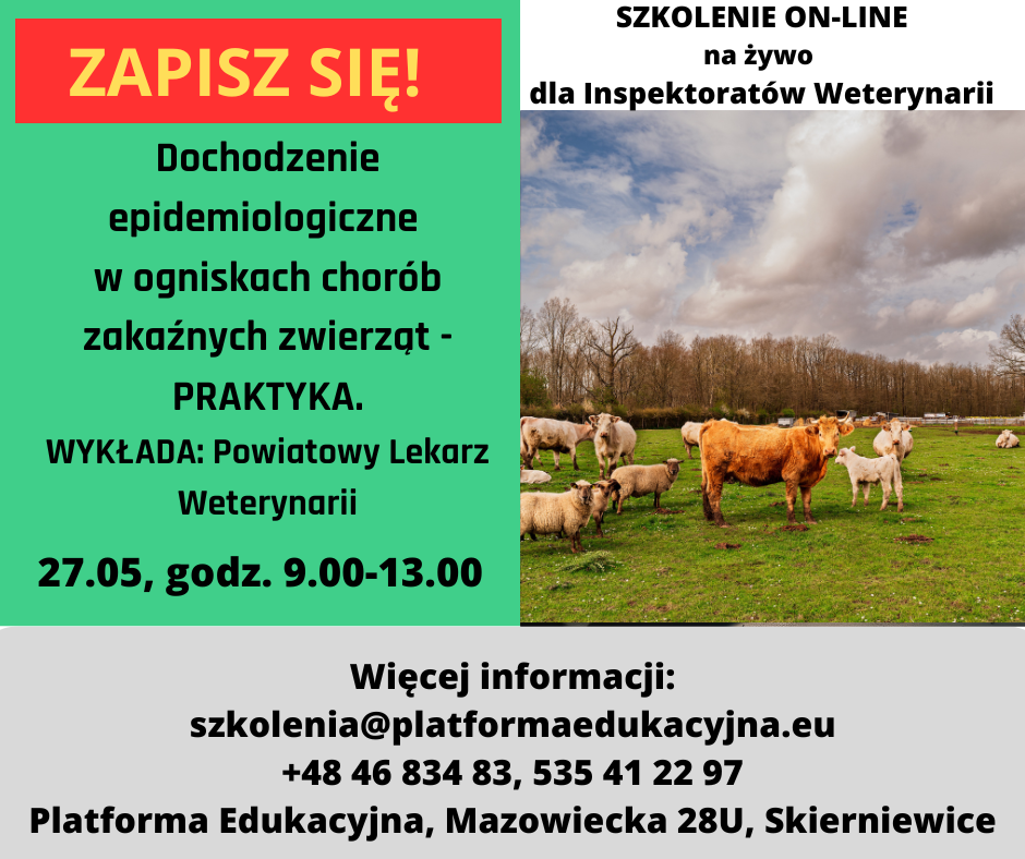 szkolenia dla inspekcji weterynaryjnej