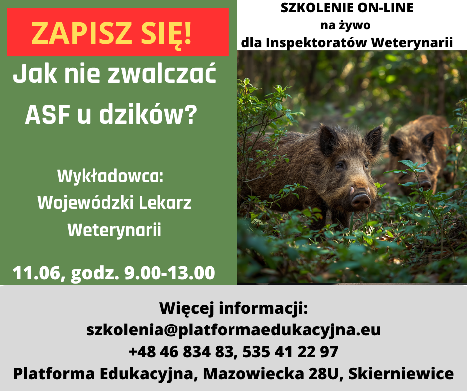 szkolenia dla Inspekcji Weterynaryjnej