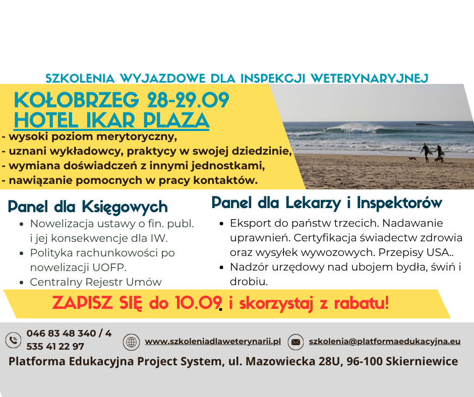 szkolenia dla inspekcji weterynaryjnej
