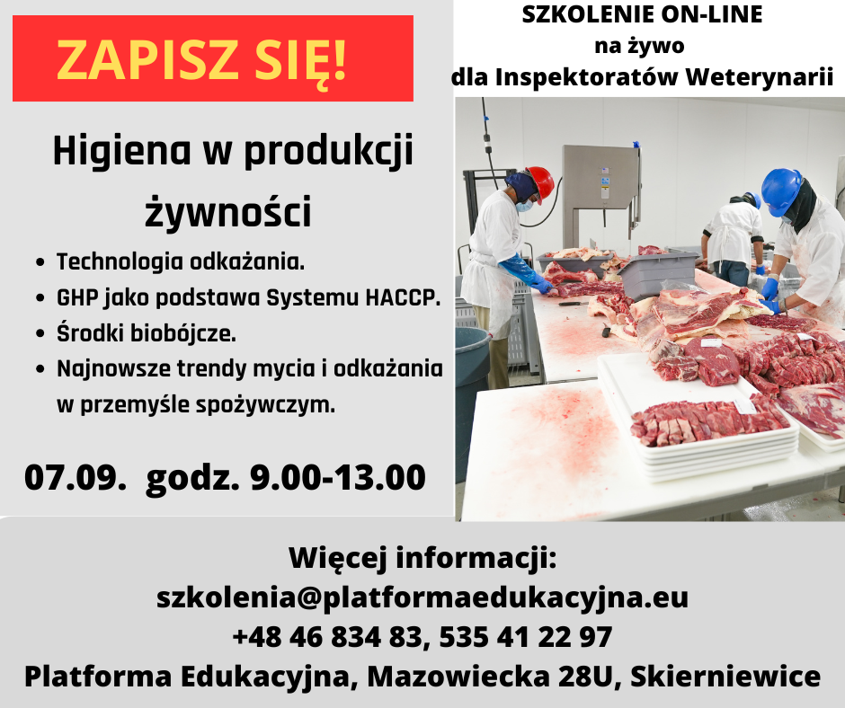 szkolenia dla inspekcji weterynaryjnej