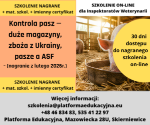 szkolenia dla inspekcji weterynaryjnej