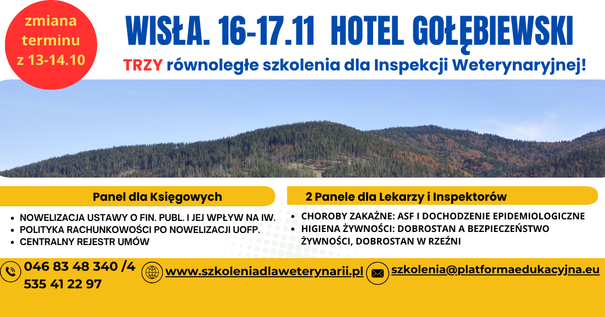 szkolenia dla inspekcji weterynaryjnej