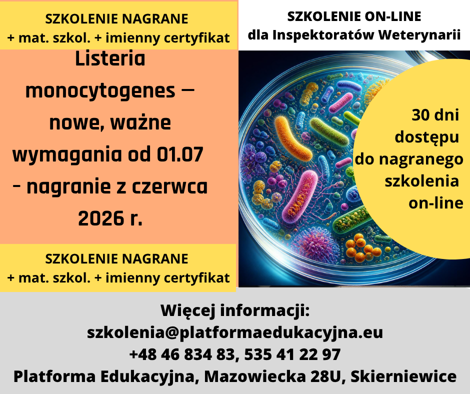 szkolenia dla inspekcji weterynaryjnej