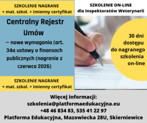 szkolenia dla inspekcji weterynaryjnej