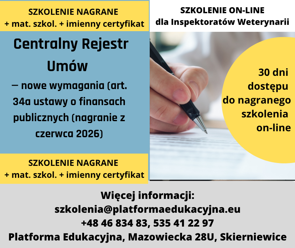 szkolenia dla inspekcji weterynaryjnej